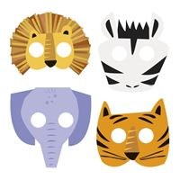 Masques Safari Animaux pour Fête