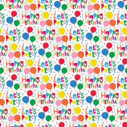 Papier Cadeau Colorful Balloon 'Let's Party'