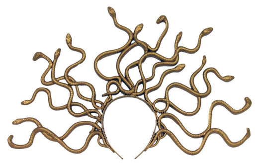 Gold Medusa Snake Headband