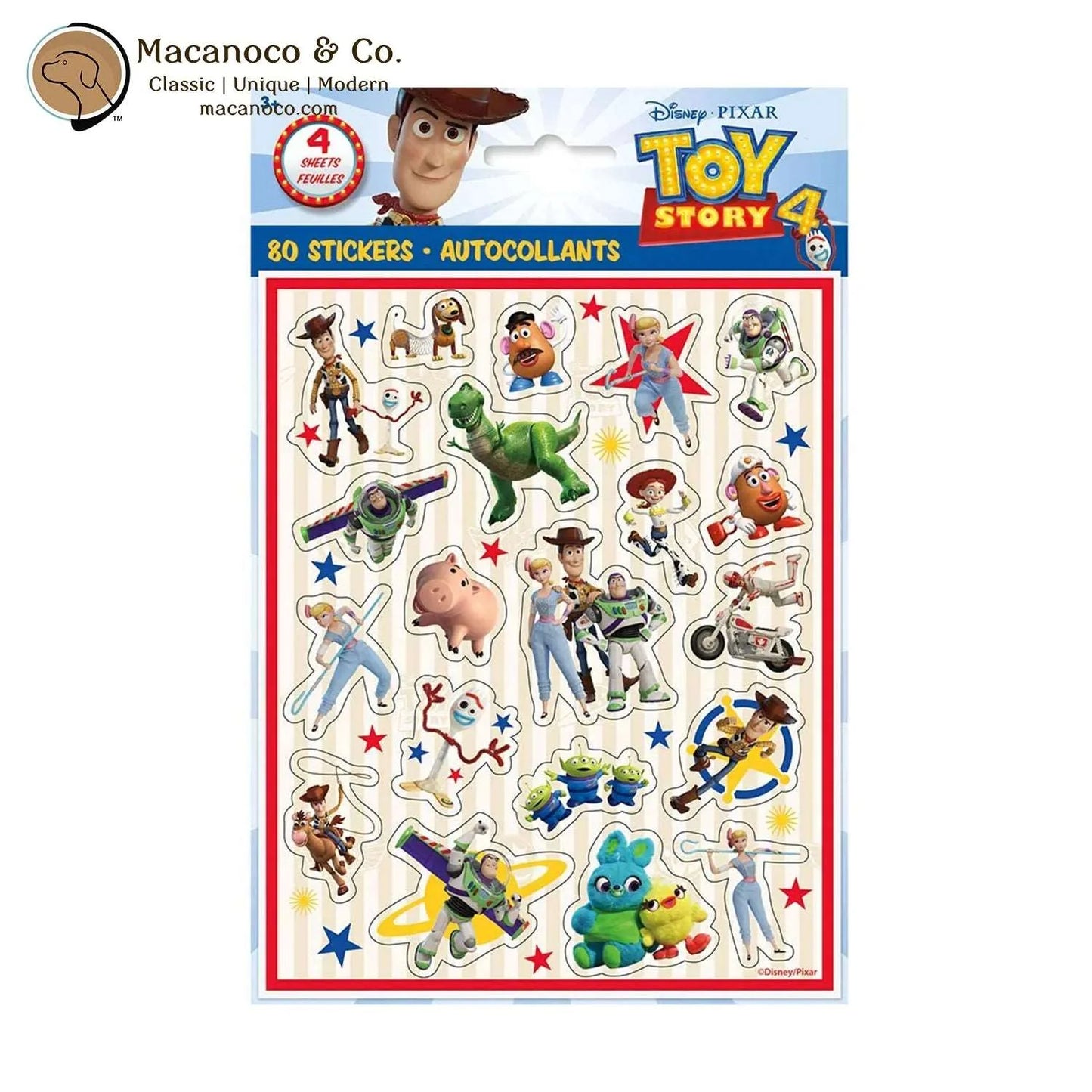 Feuilles de Stickers Toy Story 4 - Disney