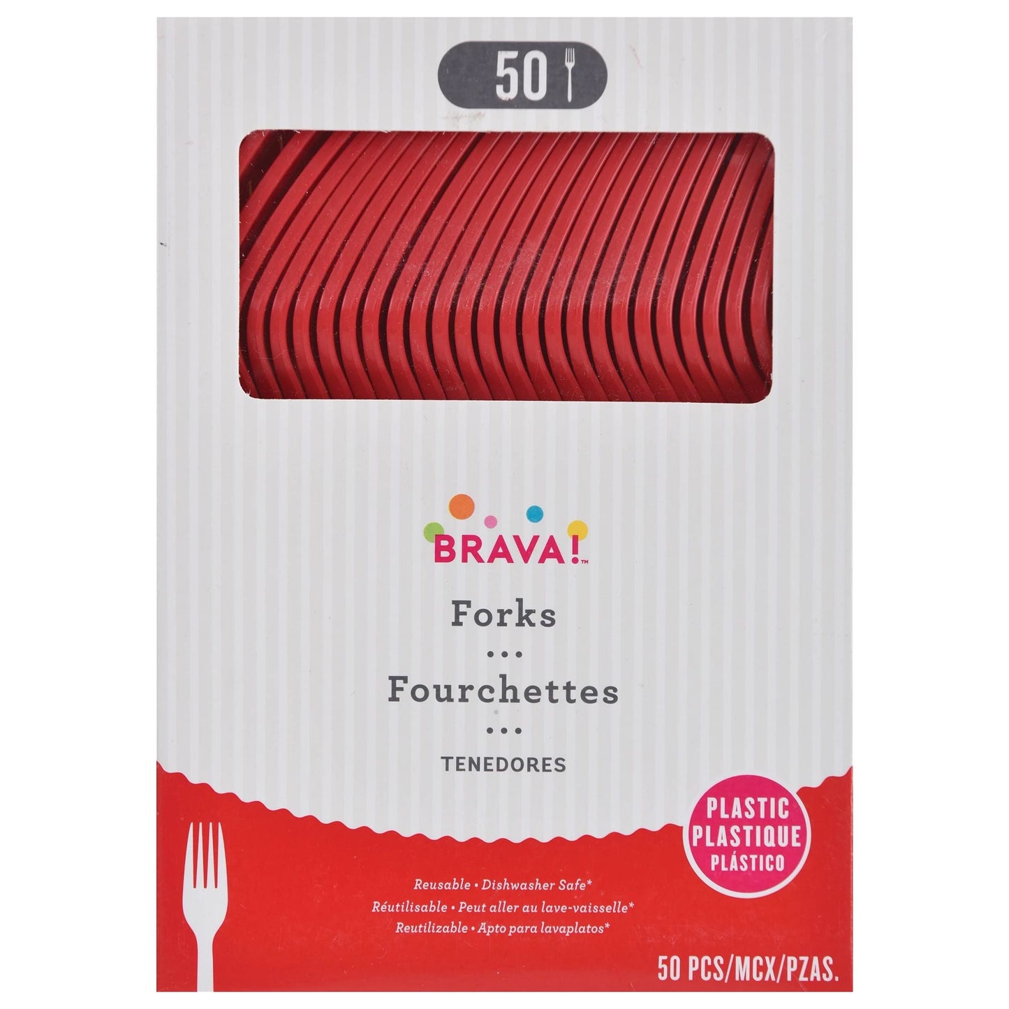 Plastic Forks Set - Party's Solid Colors