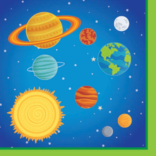 Outer Space Napkins - Luncheon Napkins 13"