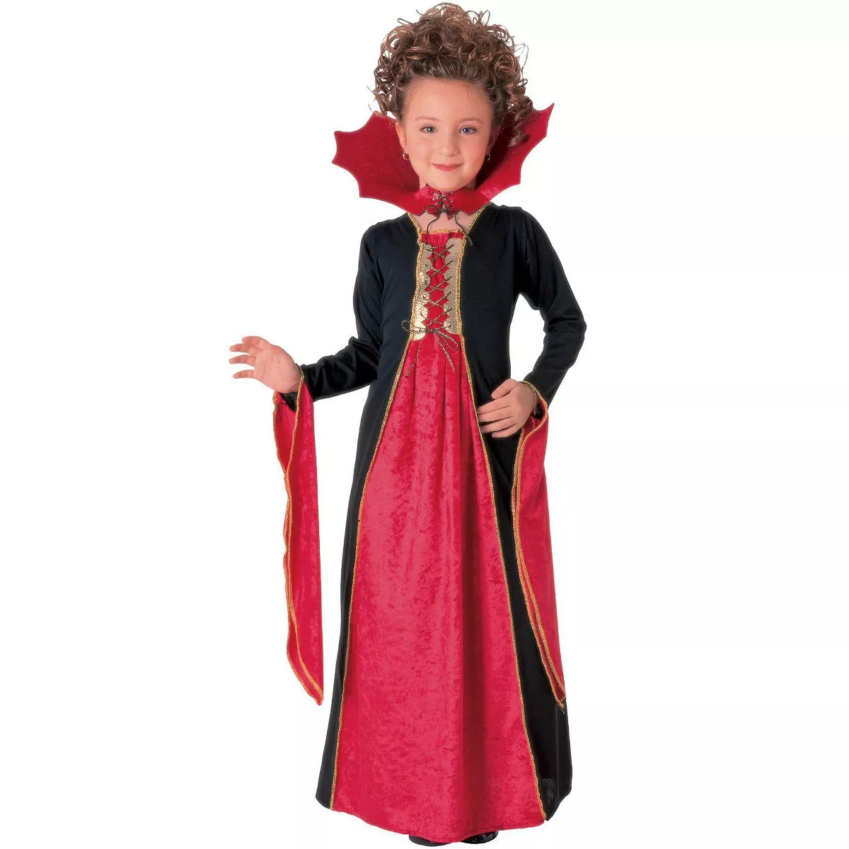 Robe Gothic Vampiress Élégante pour Enfant