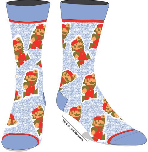 Chaussettes Crew Retro 8-bit Super Mario Bros