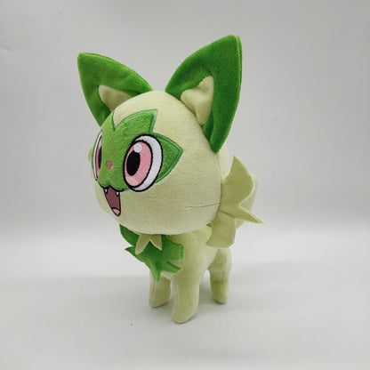 Peluche Pokémon Sprigatito Felori - Chaton Vert Adorable 25x20 cm