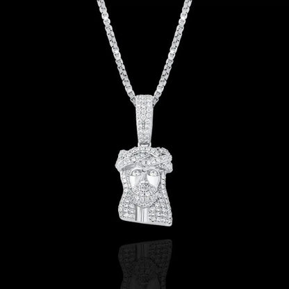 925 Argent Premium Micro Pendentif Jésus - Passeport Cases