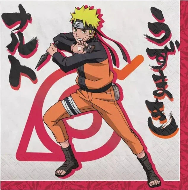 Serviettes d'anniversaire Naruto - 13 pouces