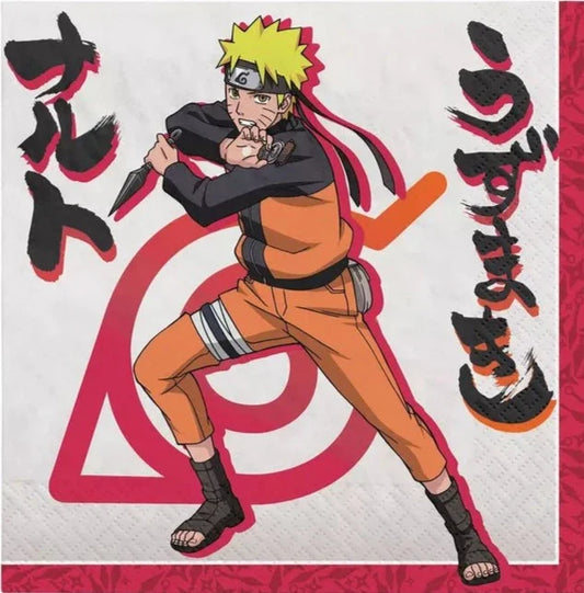 Naruto's Birthday Party Napkins - Luncheon Napkins 13"