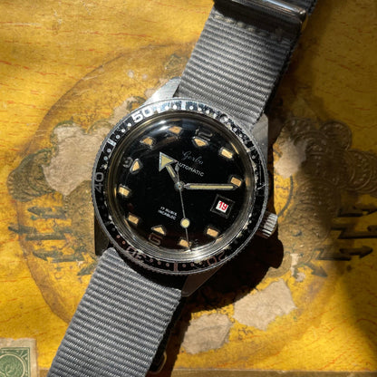 Vintage de buceo Gerba Skin Diver de los años 60 - Bracelet de acero y OTAN