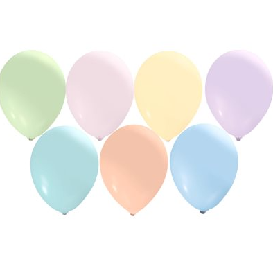 Ballons B. 12'' Pastels Assortis pour Célébrations