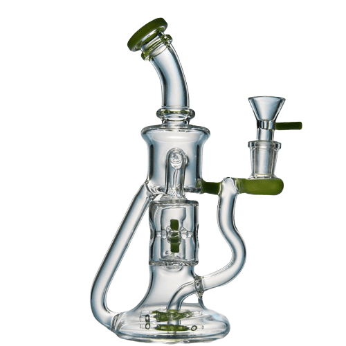 BANG A HUILE HELICE EN VERRE 22 CM - Accessoires Fumeur 420 | Professionnels de Bangs, Pipe a Eau et CBD