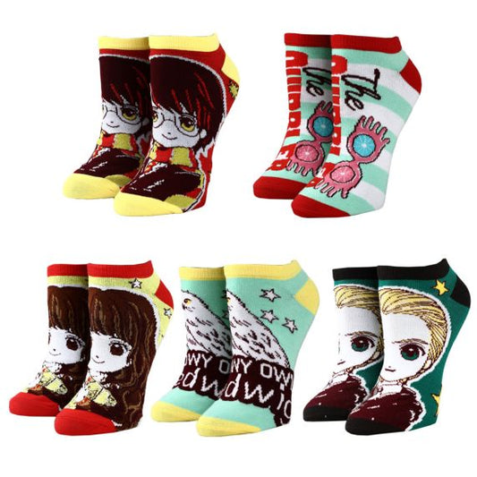 Chaussettes Cheville Anime Harry Potter - 5 Paires Magiques