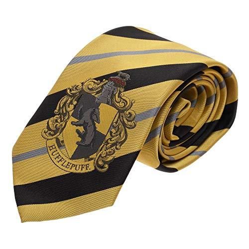 Necktie Striped Hufflepuff House Crest - Harry Potter