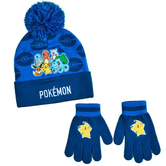 Ensemble Bonnet et Gants Enfant - Pokemon