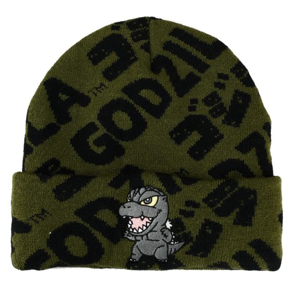 Beanie Kanji Vert Inspiré par Godzilla