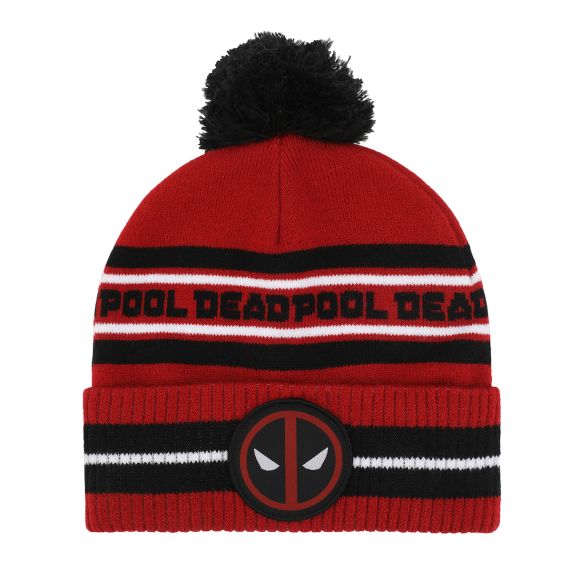 Beanie Deadpool avec Pom-Pom Tendance