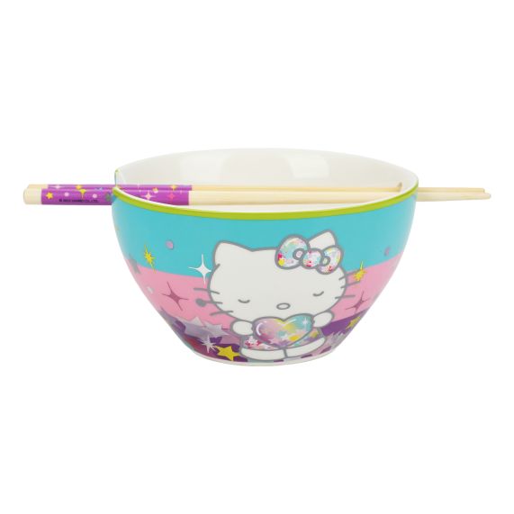 Bol à Ramen Hello Kitty avec Baguettes Réutilisables