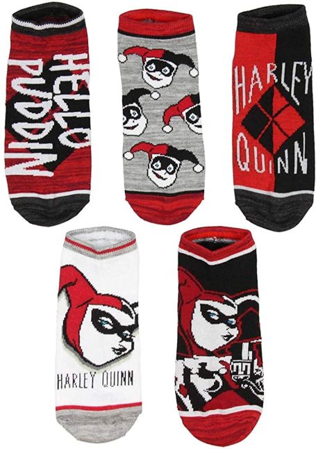 Chaussettes chevilles Harley Quinn juniors (3 paires)