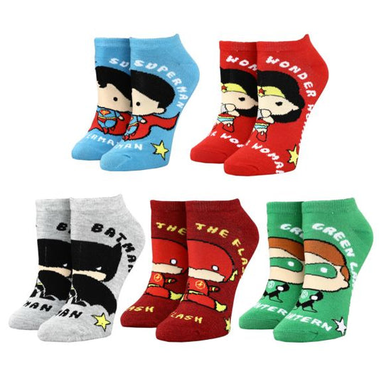 Chaussettes Cheville Chibi Juniors - Justice League (5 Paires)