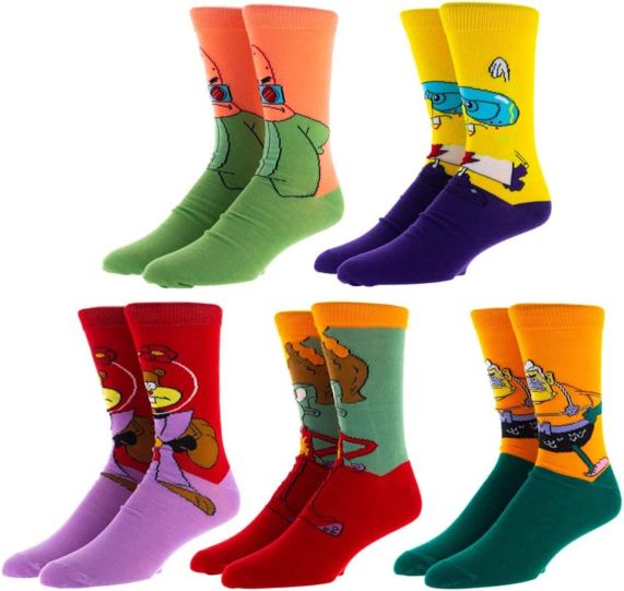 Chaussettes Spongebob Heroes Crew - 5 Paires