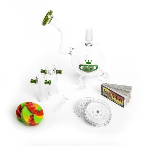 Bubbler Grace Glass Mini Ball 16 cm - Coffret Complet pour Dabbing