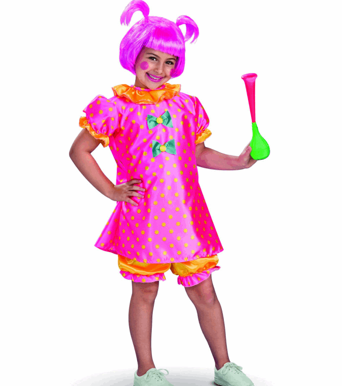 Costume Enfant Bébé Poupée Clown Amusant et Éblouissant