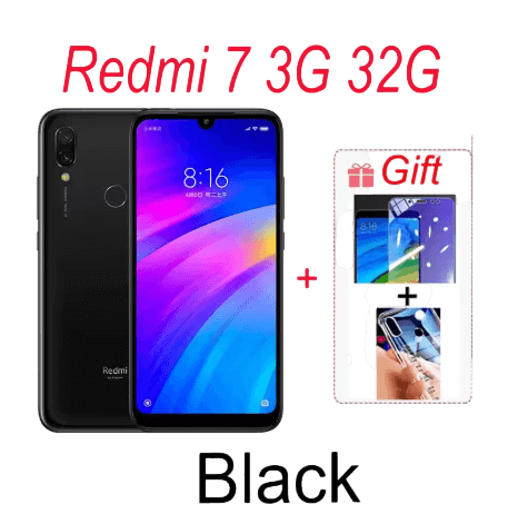 📱 Smartphone Xiaomi Redmi 7 – Version Globale 3Go+32Go - Passeport Cases