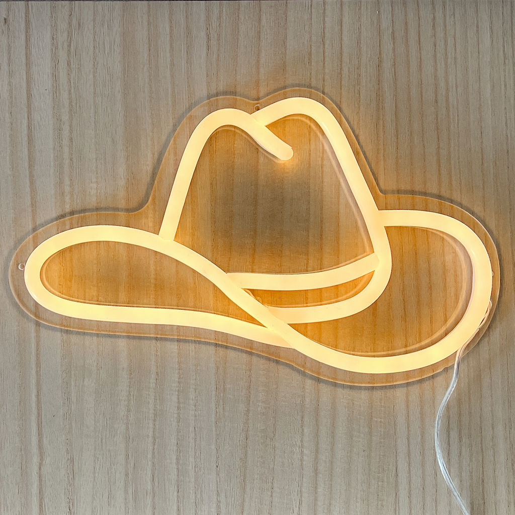 Chapeau de Cowboy Illuminé avec Variateur de Luminosité