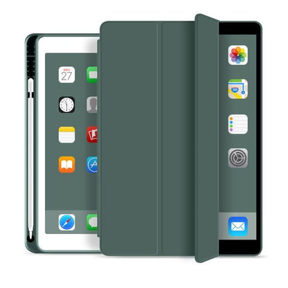 Coque en cuir antichoc avec adsorption magnétique pour iPad