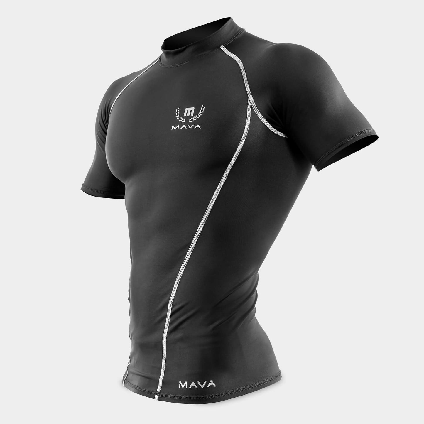 COMPRESSION SHIRT SHORT SLEEVE TOP-Mava Sports