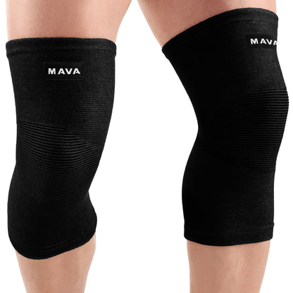 Elastic Knee Support (2-Piece)-Mava Sports