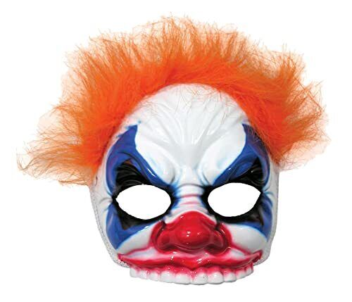 Masque de Clown Maléfique avec Cheveux Effrayants