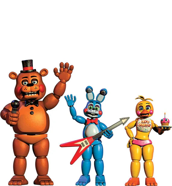 Cutouts FNAF - Ensemble de 3 Pièces Freddy, Chica et Bonnie