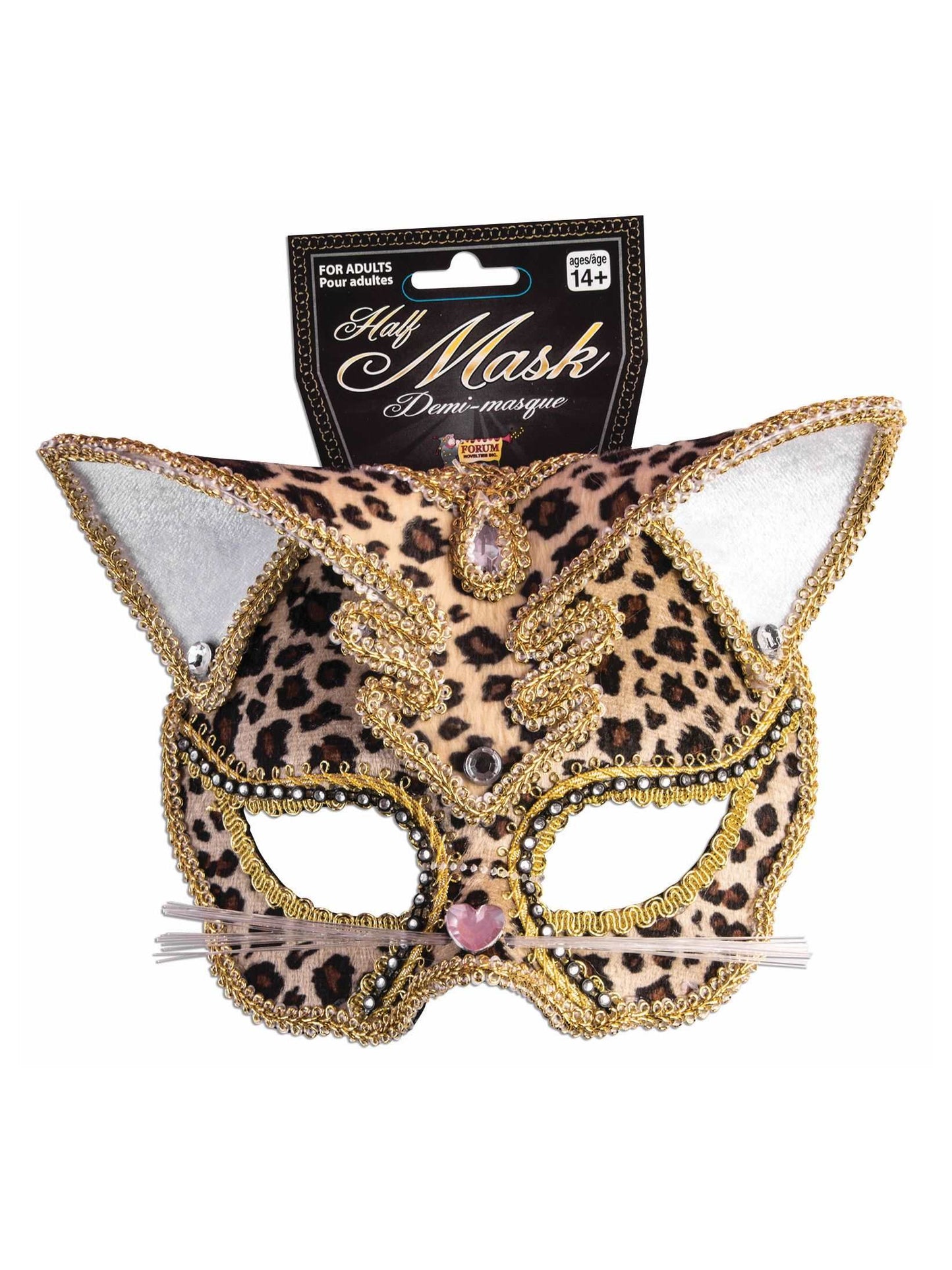 Masque Demi Leopard Deluxe Élégant et Sauvage