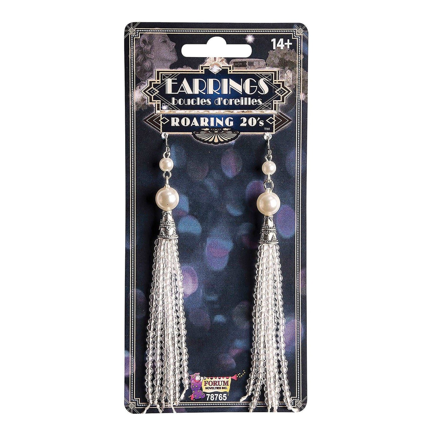 Boucles d'Oreilles Flapper Glamour avec Glands