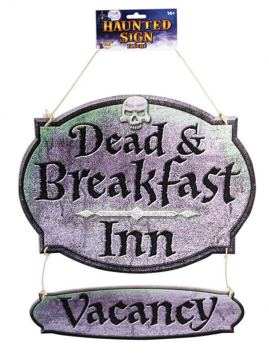 Enseigne Dead & Breakfast Hantée