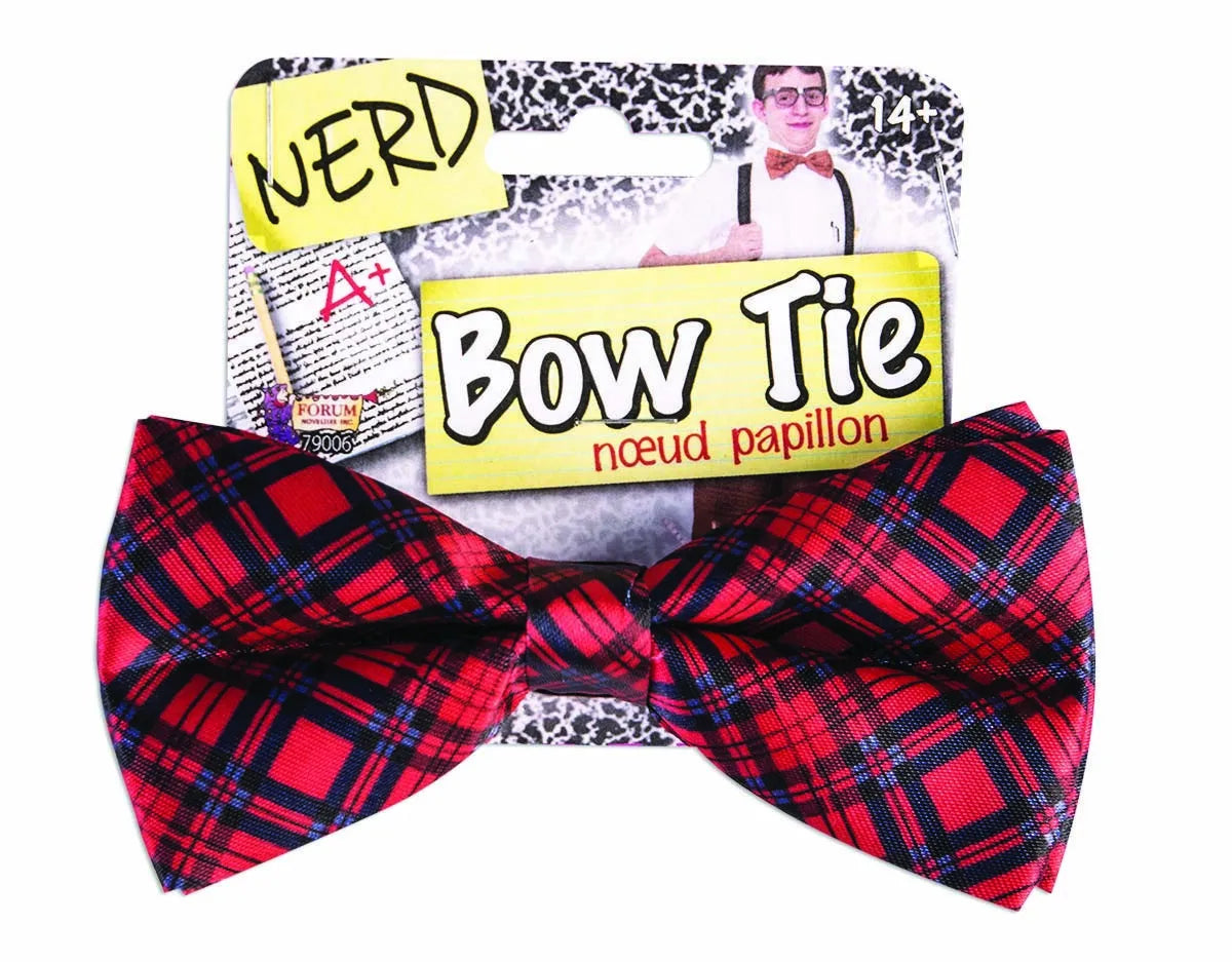 Nœud Papillon Nerd Chic Rouge et Noir