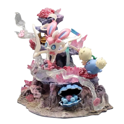 Figurine Insel de Feelinara Sylveon - Statue Pokémon 20 cm