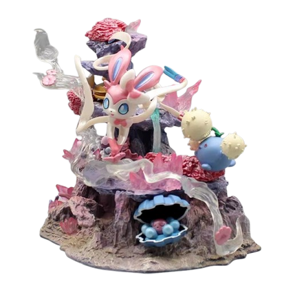 Figurine Insel de Feelinara Sylveon - Statue Pokémon 20 cm