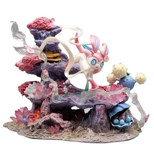 Figurine Insel de Feelinara Sylveon - Statue Pokémon 20 cm