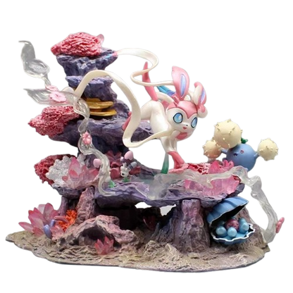 Figurine Insel de Feelinara Sylveon - Statue Pokémon 20 cm