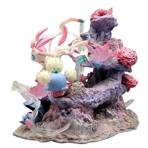 Figurine Insel de Feelinara Sylveon - Statue Pokémon 20 cm