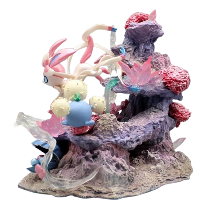 Figurine Insel de Feelinara Sylveon - Statue Pokémon 20 cm