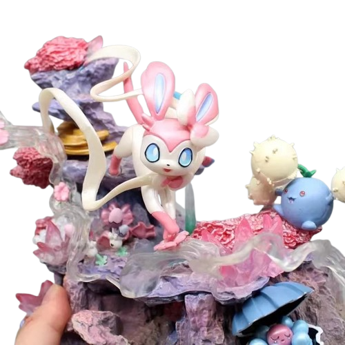 Figurine Insel de Feelinara Sylveon - Statue Pokémon 20 cm