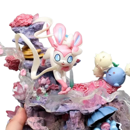 Figurine Insel de Feelinara Sylveon - Statue Pokémon 20 cm