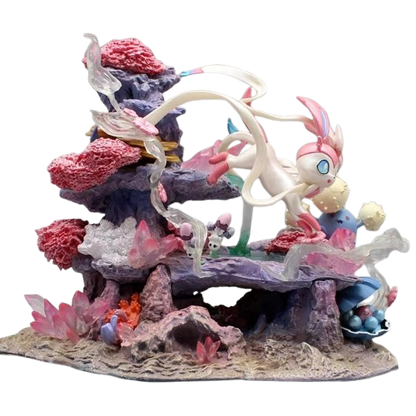 Figurine Insel de Feelinara Sylveon - Statue Pokémon 20 cm