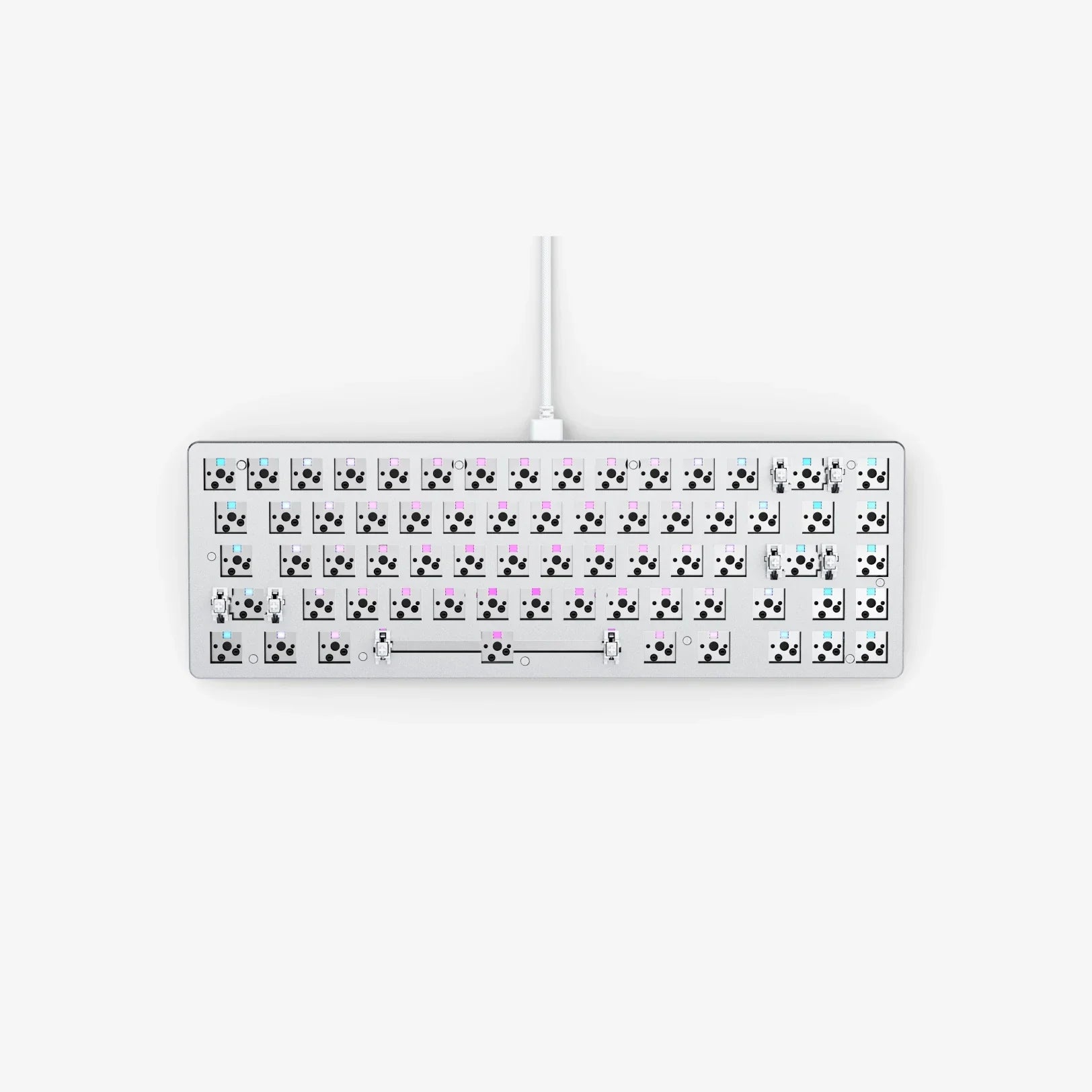 GMMK 2 65% Barebones Keyboard top view | White