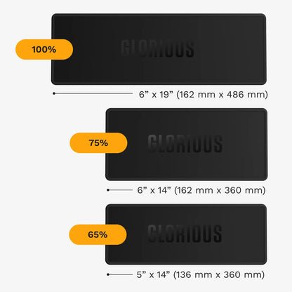 Compact keyboard mat for GMMK 3