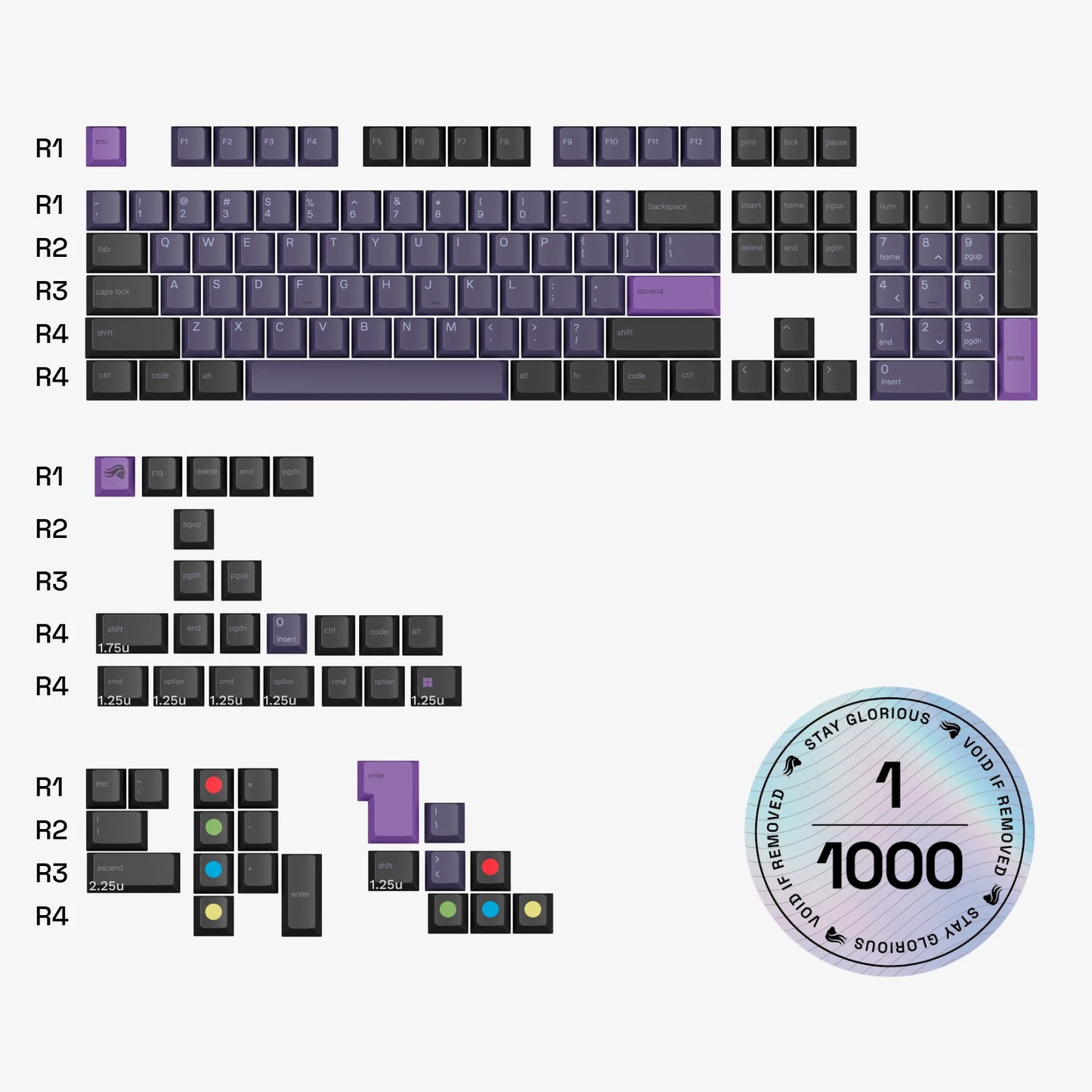 GPBT Atomic Keycaps - Retro Gaming