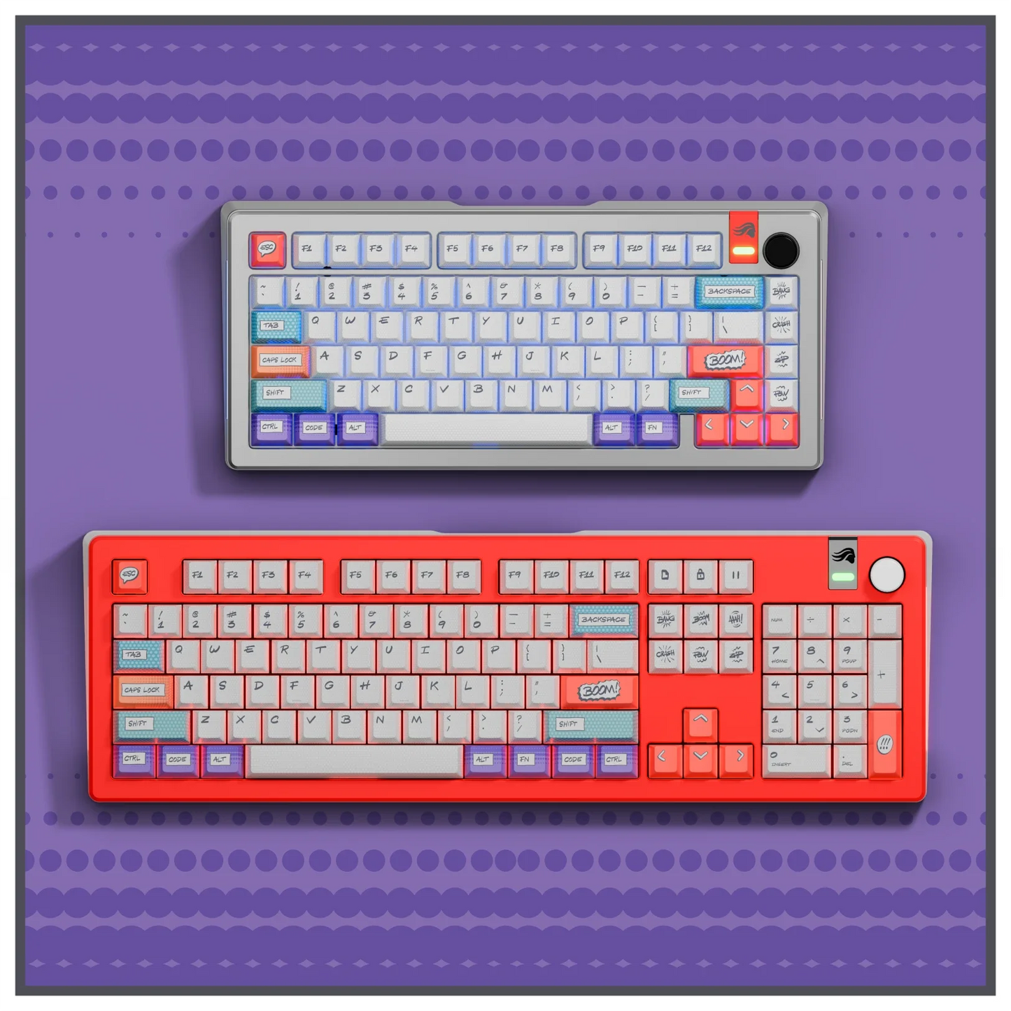 GPBT Comic boom Keycaps - Limited edition